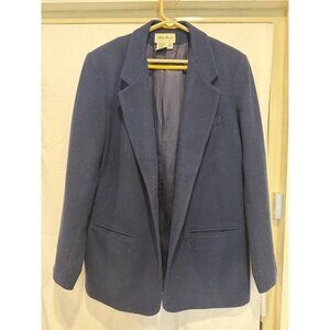 Vintage Women Eddie Bauer Wool USA Made Blazer Size L tall